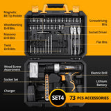 DEKO GCD12DU3 12V Max Electric Screwdriver Cordless Drill Mini Wireless Power Driver DC Lithium-Ion Battery 3/8-Inch 2-Speed