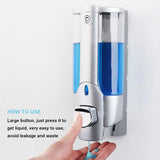 Liquid Soap Dispenser 350ML Single Head Wall Mount Shower Bath Washing Lotion Soap Shampoo Dispensers for Kitchen Bathroom