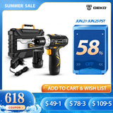 DEKO GCD12DU3 12V Max Electric Screwdriver Cordless Drill Mini Wireless Power Driver DC Lithium-Ion Battery 3/8-Inch 2-Speed