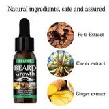 100% Care Organic Spray Beard Growth Essential Oil Men