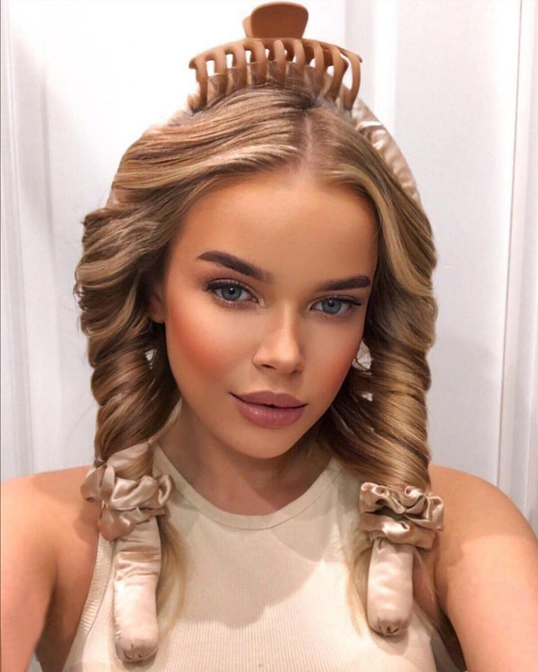 3-piece set Velvet curling iron flexi rods magic hairdresser tools curler heatless