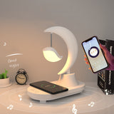 Cute Bird Bedside Bedroom Wireless Charging Lamp Bluetooth