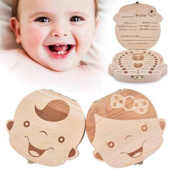 Wooden Kids Tooth Storage Box - Etrendpro