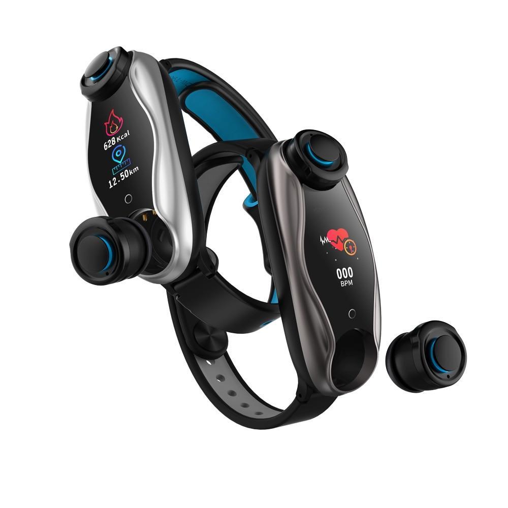 2 in 1 Fitness Bracelet With Wireless Bluetooth Headphone - Etrendpro