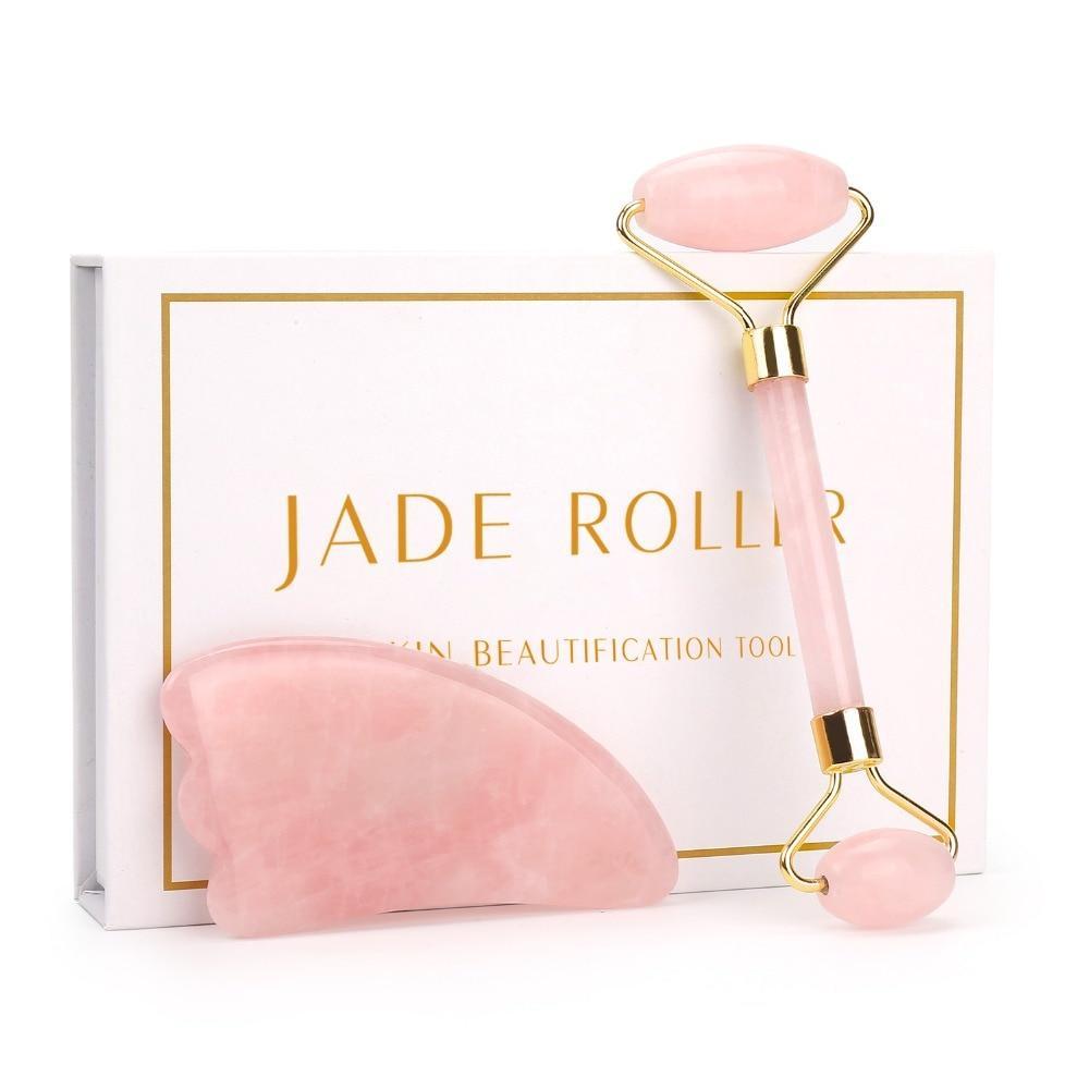 Rose Quartz & Jade Face Roller kits - Etrendpro