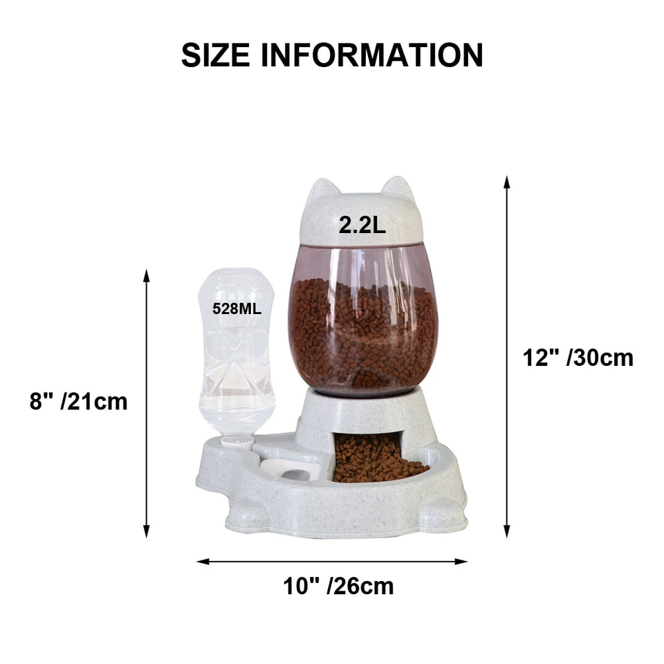 Pet Cat Bowls Multi-Functional Feeder Water Dispenser Automatic Feeding Dog Food Bowls For Cats Puppy Drinking Bottle For Dogs