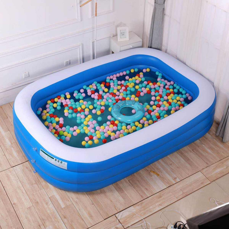 10/7/5ft 150cm/210cm/305cm Home Use Inflatable Large Swimming Pool 3 Layers Outdoor Indoor Baby Kids family Pool Bathing Tub