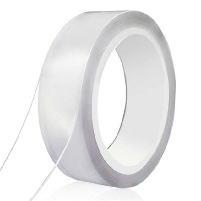 Nano-sized double-sided adhesive tape has no trace high viscosity strong  fixation no damage to the wall transparent thickened