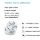 Electric Cat Head Massager Dog Pet Massage Machine Vibrating Scalp Charging Kneading Health Care Cat Comb Supplies Accessories